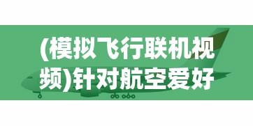 (模拟飞行联机视频)针对航空爱好者：详细解析schiphalast模拟飞行游戏如何实现联机对战